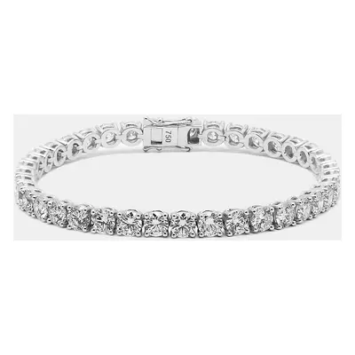 18k White Gold Round Brilliant Cut Lab Grown Diamonds Bracelet (Approx 10.03 cts)