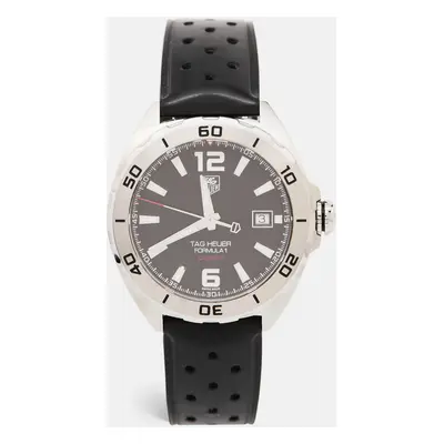 Tag Heuer Black Stainless Steel Rubber Formula