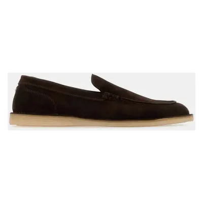 Dolce & Gabbana Ebony Chocolate Suede New Florio Loafers Men’s IT