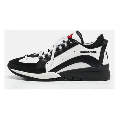 Dsquared2 Black/White Leather Legendary Sneakers Size