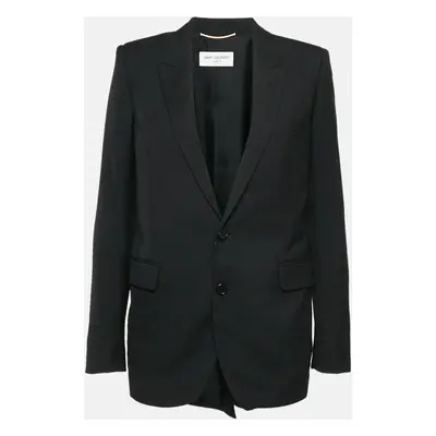 Saint Laurent Paris Black Wool Tailored Blazer