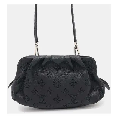 Louis Vuitton Noir Monogram Scara Mini Mahina Bag