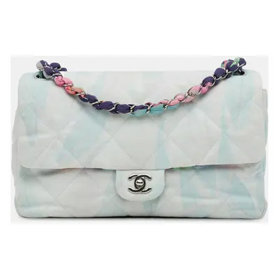 Chanel Blue Quilted Jungle Jeans Flap Bag