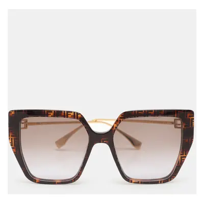 Fendi Brown/Black Gradient Oversized Sunglasses