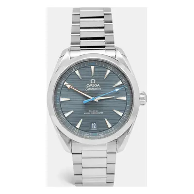 Omega Blue Stainless Steel Aqua Terra