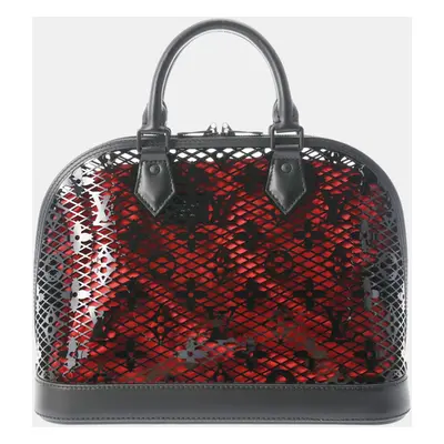 Louis Vuitton Black Leather Lace Alma PM