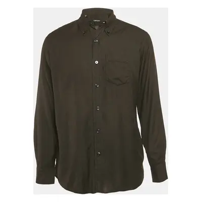 Tom Ford Black Cotton Long Sleeve Shirt