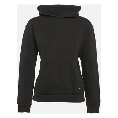 Louis Vuitton Black Cotton Knit Hooded Sweatshirt