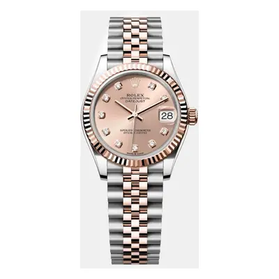 Rolex Pink 18K Everose Gold Stainless Steel Datejust Automatic Women's Wristwatch mm