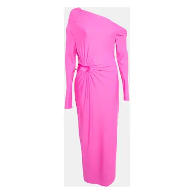 Self-Portrait Fuchsia Pink Jersey Cut-Out Maxi Dress