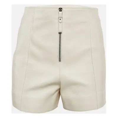 Hermès Off White Leather Shorts