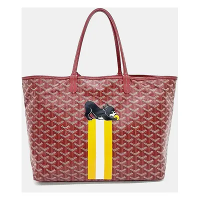 Goyard Red Pvc Macage Saint-Louis Pm Bag