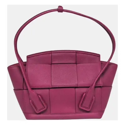 Bottega Veneta Purple Leather Mini The Arco Handbag