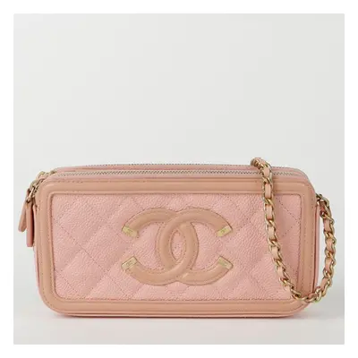 Chanel Caviar Filigree Chain Crossbody Bag