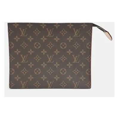 Louis Vuitton Brown PVC Pochette Toilet Pouch