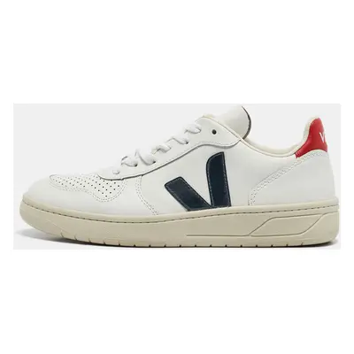 Veja White Leather Lace Up Campo Sneakers Size