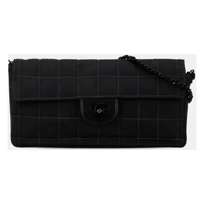 Chanel Black New Travel Line Nylon East West Flap