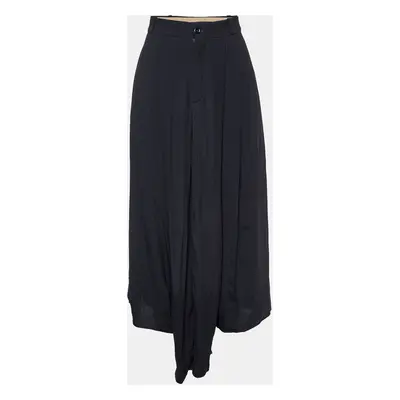 Chloe Black Crepe Flared Trousers