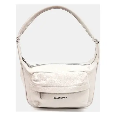 Balenciaga White Leather Shoulder Bag