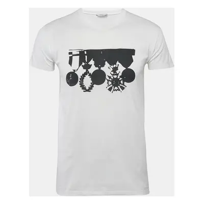 Dior HoMme White Printed Jersey T-Shirt