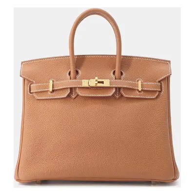 Hermes Gold Togo Leather Birkin Bag