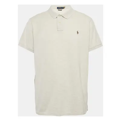 Polo Ralph Lauren Grey Cotton Pique Slim Fit Polo T-Shirt