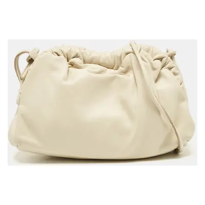 Mansur Gavriel Beige Leather Mini Cloud Clutch Bag