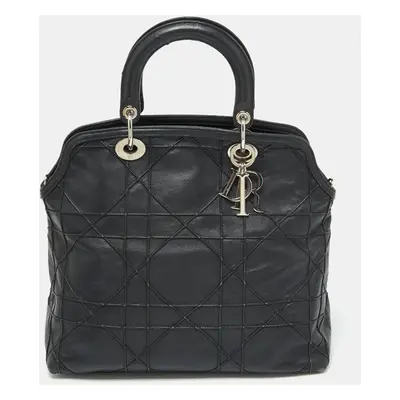 Dior Black Cannage Leather Granville Tote