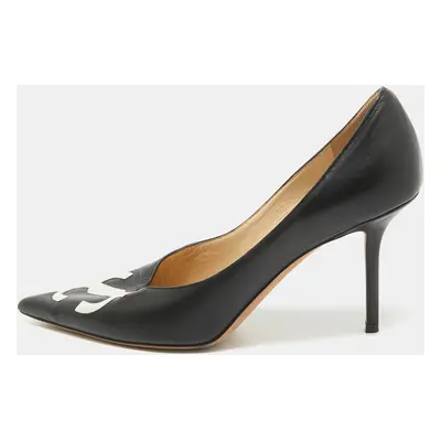 Jimmy Choo Black Leather JC Love Pumps Size 39.5