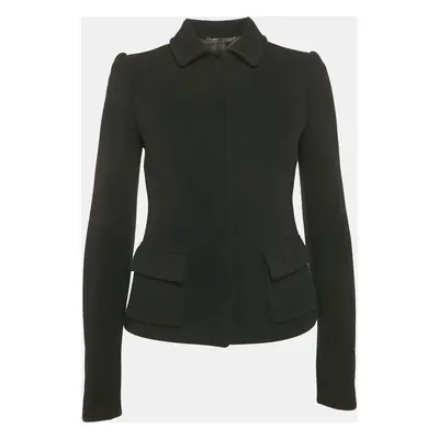 Dolce & Gabbana Vintage Black Felt Wool Jacket