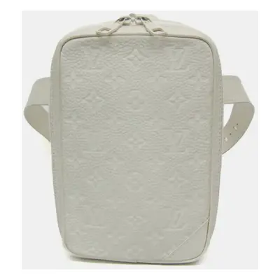 Louis Vuitton White Monogram Empreinte Utility Side Shoulder Bag