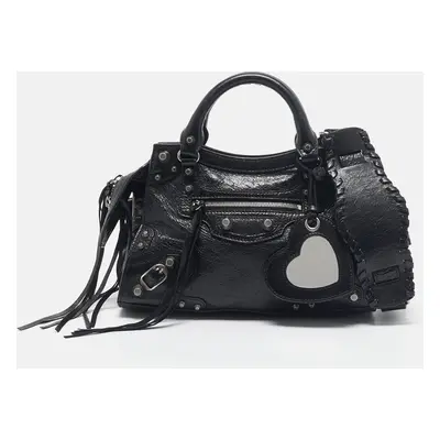 Balenciaga Black Leather Neo Cagole Bag