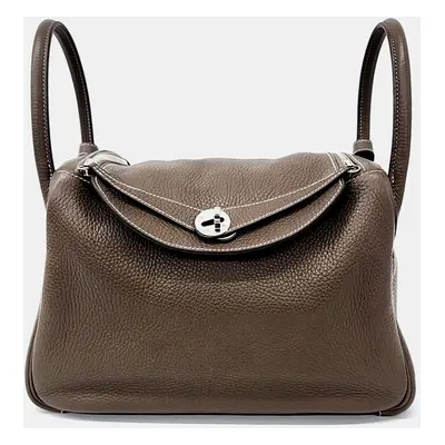 Hermes Brown Leather Lindy bag