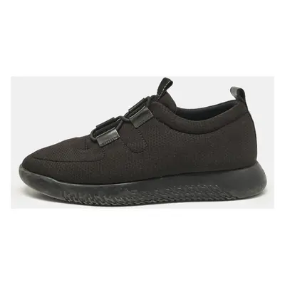 Hermes Black Mesh Team Sneakers Size 40.5