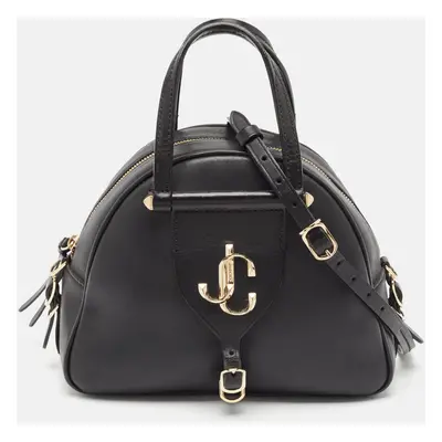 Jimmy Choo Black Leather Varenne Bowler Bag