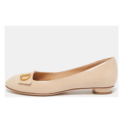 Dior Beige Patent Leather C'est Ballet Flats Size