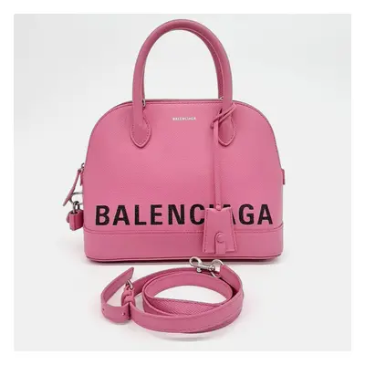 Balenciaga Pink Leather Bill Top Handle Bag