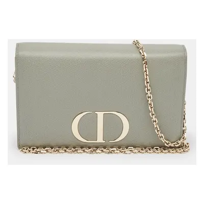 Dior Grey Leather Montaigne Convertible Belt Bag