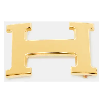 Hermes Gold Finish Metal H Belt Buckle