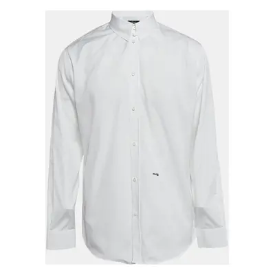 Dsquared2 White Cotton Button Front Shirt