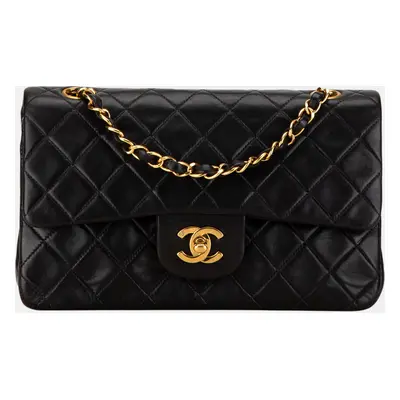 Chanel Black Small Classic Lambskin Double Flap