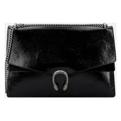 Gucci Black Patent Leather Dionysus Shoulder Bag