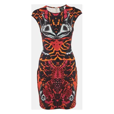 McQ by Alexander McQueen Multicolor Printed Jersey Mini Dress