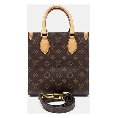 Louis Vuitton Brown Coated Canvas Monogram Sock Pla Bb bag