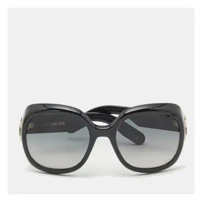 Dior Lady 95.2 R21 Black Gold Tone Round Sunglasses