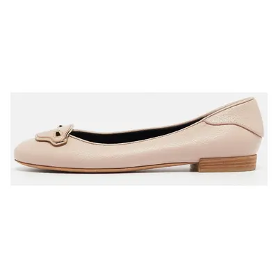 Balenciaga Beige Leather Ballet Flats Size