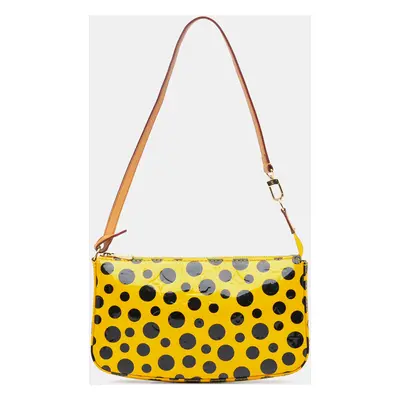 Louis Vuitton Yellow Yayoi Kusama Monogram Vernis Dots Infinity Pochette Accessoires