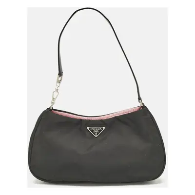 Prada Black Nylon Mini Shoulder Bag