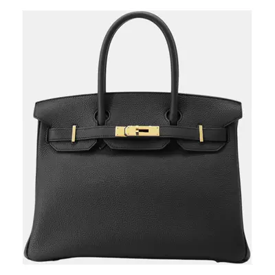 Hermes Birkin Black Togo Leather Size