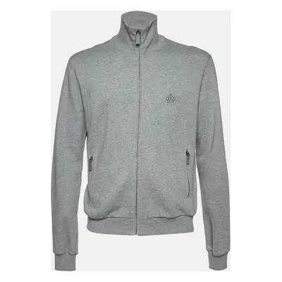 Dolce & Gabbana Grey Cotton Zip Up Jacket